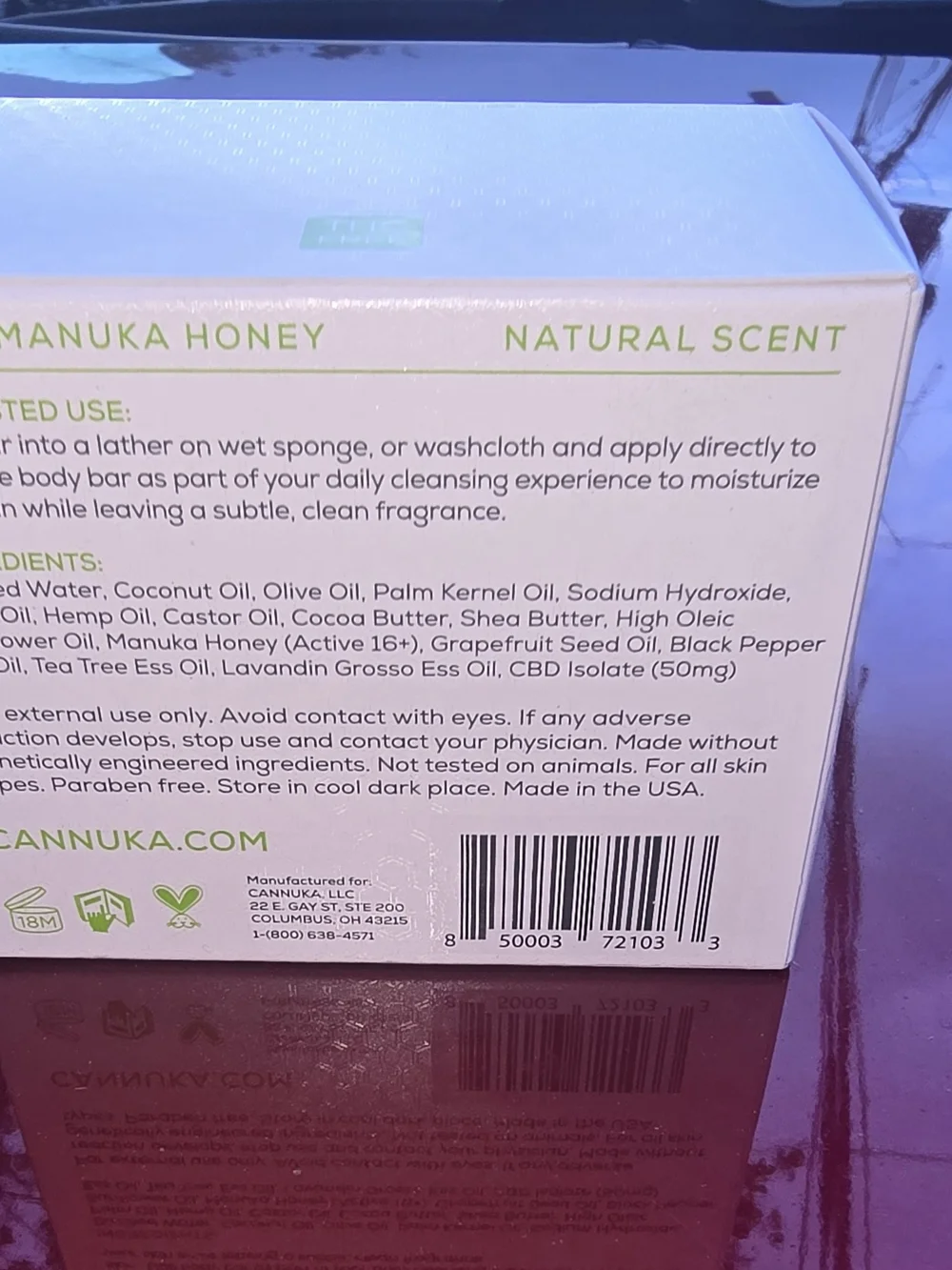 2 For $10 Cannuka Manuka Hhttps:/oneyk9 Cleansing Body Bar - Natural Scent